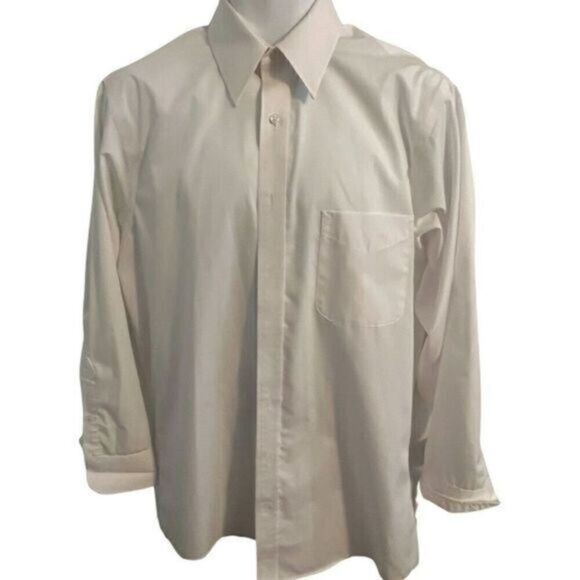 Geoffrey Beene White Dress Shirt. Size 15.5 - Picture 1 of 6
